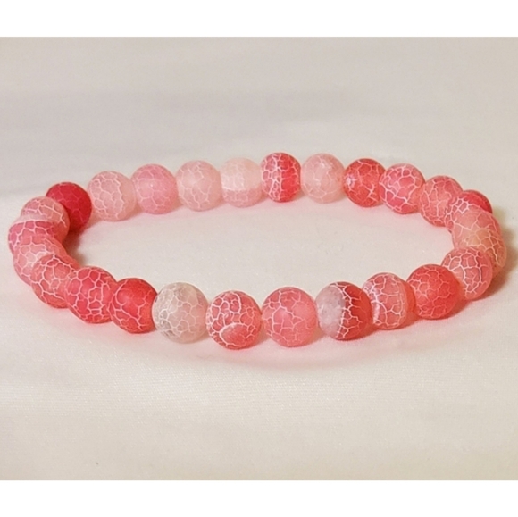 Weathered Pink Natural Stone Bracelet - Picture 6 of 13